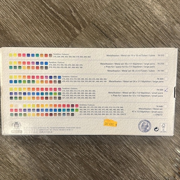 Schmincke Watercolor Set with Brushes - Picture 4 of 16